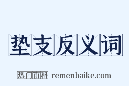 垫支反义词是什么意思的图片